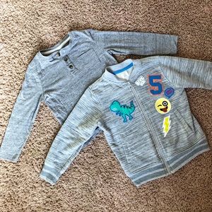 Boys Long Sleeve & Zip-up Jacket